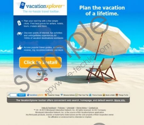 Vacation Xplorer Removal Guide