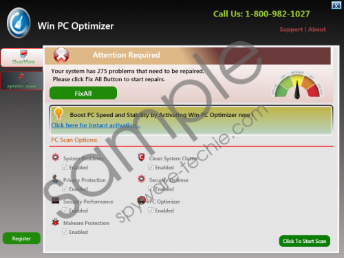 Win PC Optimizer Removal Guide