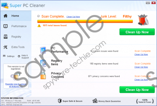 Super PC Cleaner Removal Guide