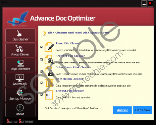 Advance Doc Optimizer Removal Guide