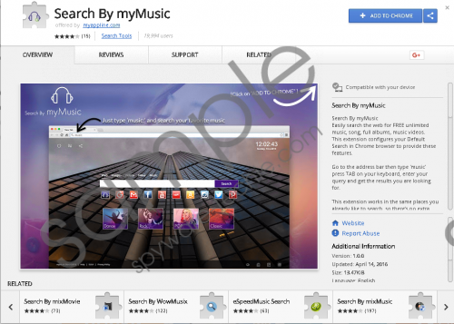 Search By myMusic Extension Removal Guide