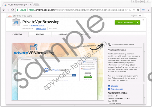 PrivateVPNBrowsing Removal Guide