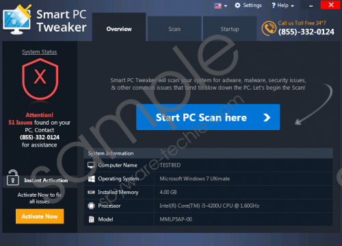 Smart PC Tweaker Removal Guide