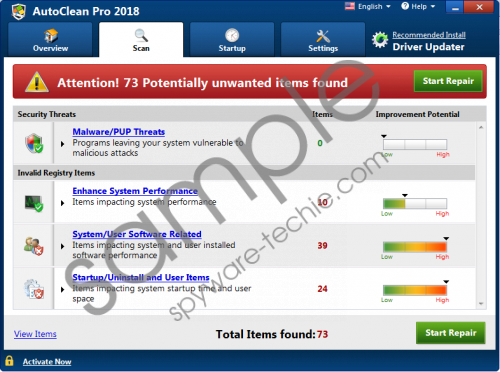AutoClean Pro 2018 Removal Guide