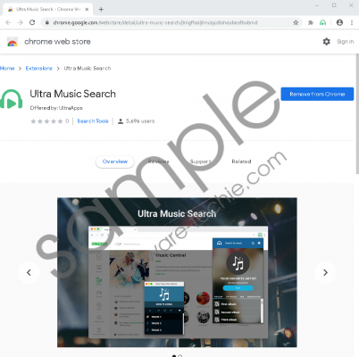 Ultra Music Search Removal Guide