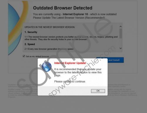 Outdated Browser Detected Removal Guide