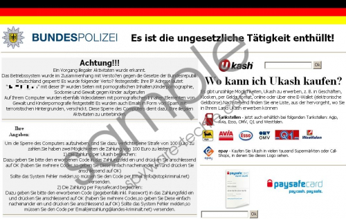 Bundespolizei National Cyber Crimes Unit Removal Guide