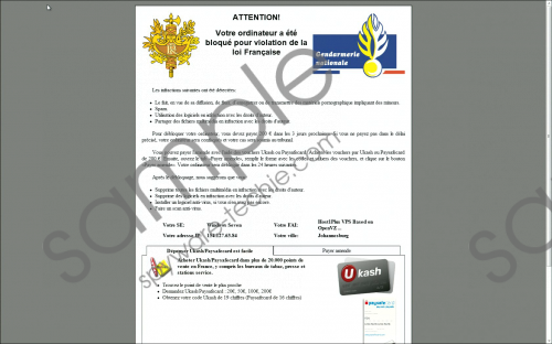 Gendarmerie Nationale Virus Removal Guide