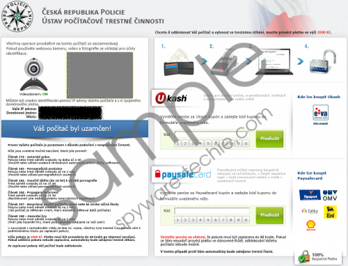 Česká Republika Policie virus Removal Guide