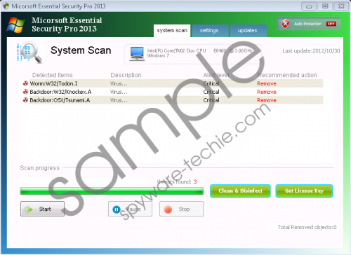 Micorsoft Essential Security Pro 2013 Removal Guide