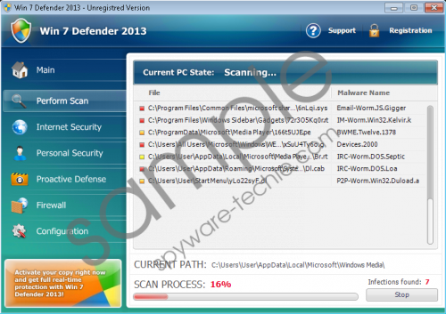 Win 7 Defender 2013 Removal Guide