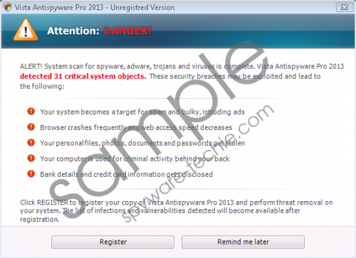 Vista Antivirus Plus 2013 Removal Guide