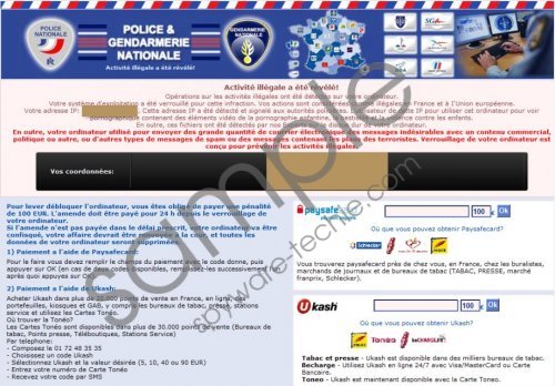 Police & Gendarmerie Nationale virus Removal Guide