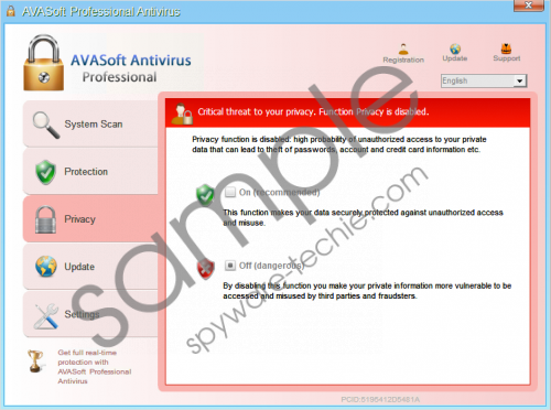 AVASoft Professional Antivirus Removal Guide