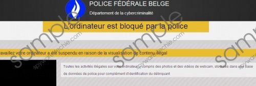 Police Fédérale Belge Virus Removal Guide