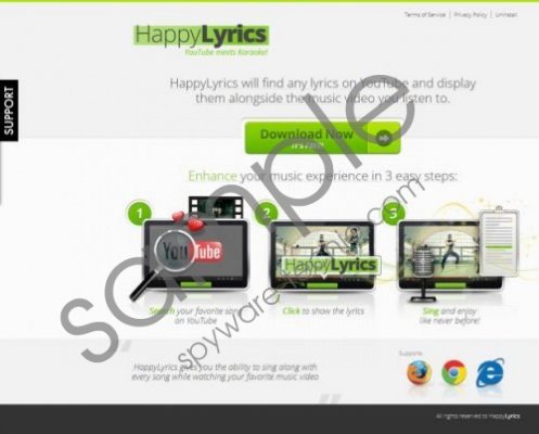 HappyLyrics Removal Guide