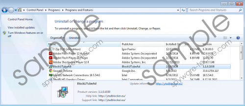 BlockUtubeAd Removal Guide