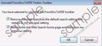 FromDocToPDF Toolbar Removal Guide