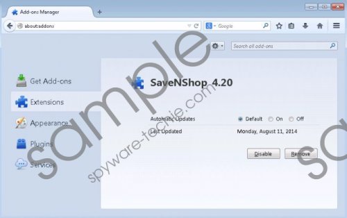 SaveNShop Removal Guide