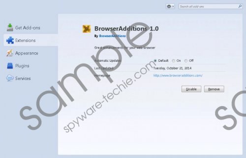 BrowserAdditions Removal Guide