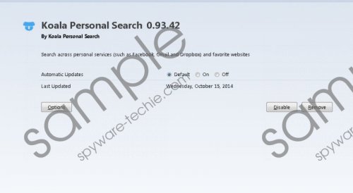 Koala Personal Search Removal Guide