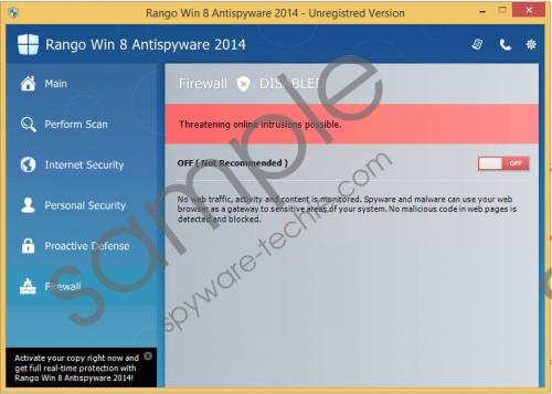 Rango Win 8 Antivirus 2014 Removal Guide