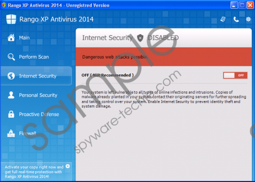 Rango XP Antispyware 2014 Removal Guide