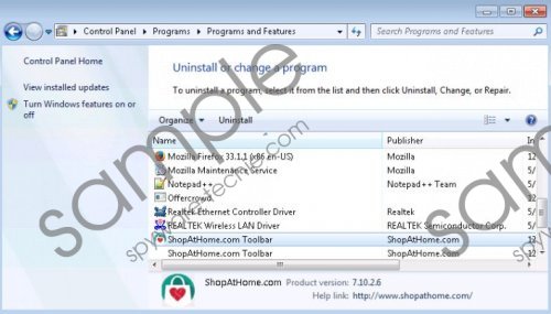 ShopAtHome Removal Guide