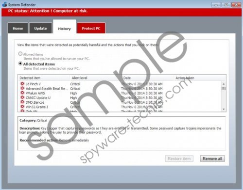 Spyware Defender Removal Guide