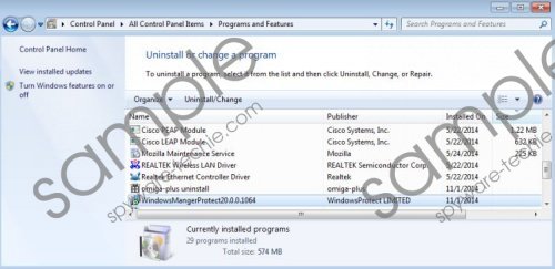 WindowsMangerProtect Removal Guide
