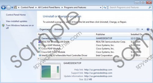 GamesDesktop Removal Guide