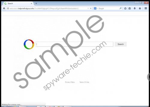 Websearch.helpmefindyour.info Removal Guide
