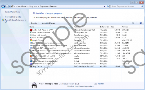 ThugTracker Removal Guide