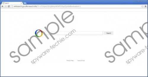 Websearch.goodforsearch.info Removal Guide