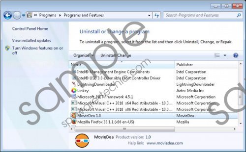 MovieDea Removal Guide