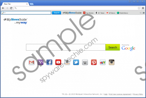 MyNewsGuide Toolbar Removal Guide