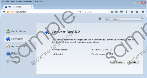 ConvertBox Toolbar Removal Guide