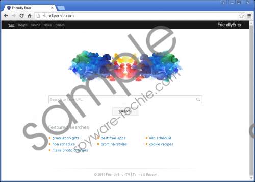 Friendlyerror.com Removal Guide