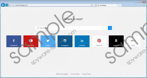 Searchomepage.com Removal Guide