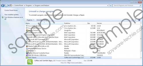 SonicSearch Removal Guide