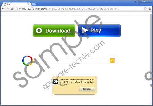 Websearch.coolfindings.info Removal Guide