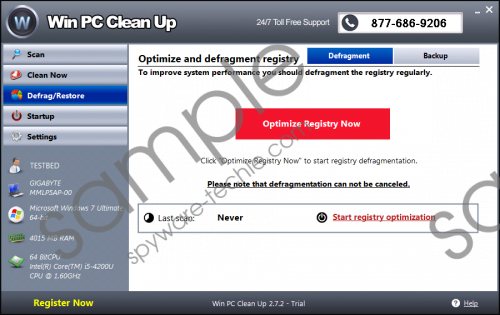 Win PC Clean Up Removal Guide