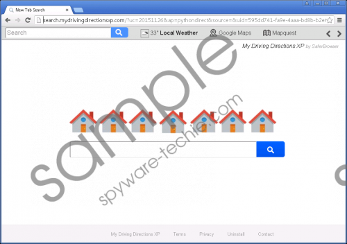Search.mydrivingdirectionsxp.com Removal Guide
