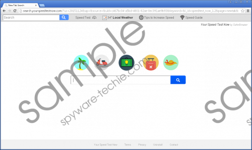 Search.yourspeedtestnow.com Removal Guide