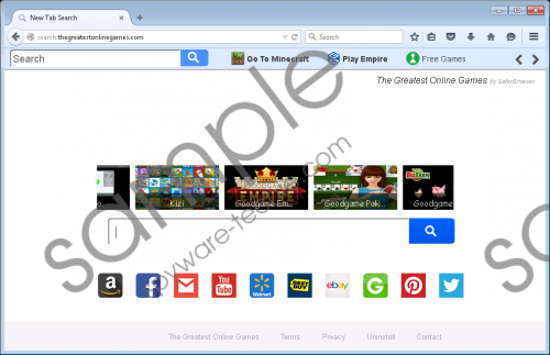 Search.thegreatestonlinegames.com Removal Guide