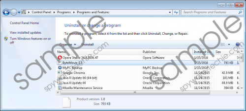 ByteMovie Removal Guide