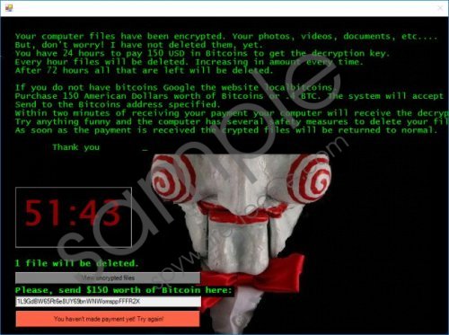 Jigsaw Ransomware Removal Guide