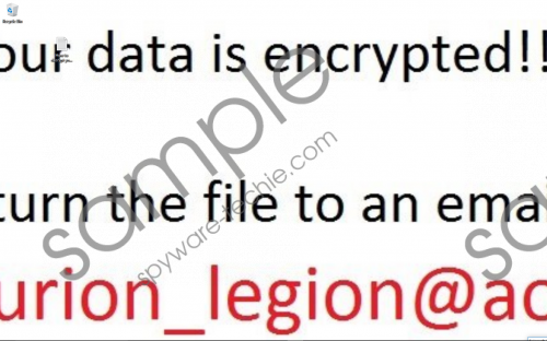 Centurion_Legion Ransomware Removal Guide