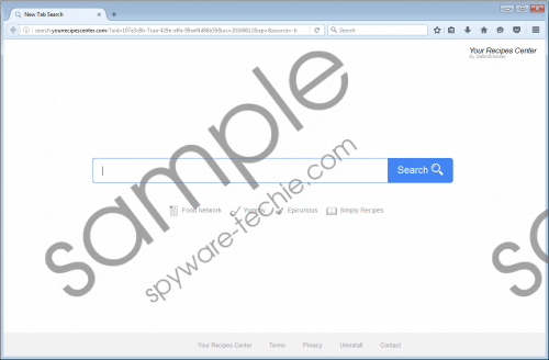 Search.yourrecipescenter.com Removal Guide