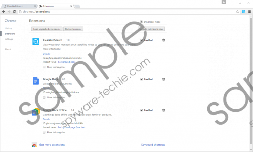 Home.clearwebsearch.net Removal Guide